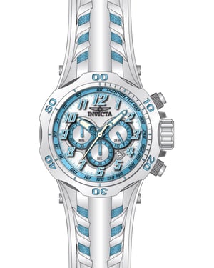 Invicta Venom 50511 Herenhorloge - Quartz Uurwerk - Roestvrij Staal met Blauwe Wijzerplaat - 52 mm