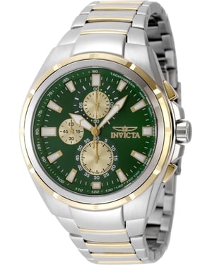 Invicta Sea Vulture 49084 Herrklocka - Kvartsverk - Rostfritt Stål med Grön Urskiva - 46 mm