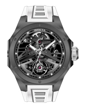 Invicta Celestial 70104 Herenhorloge - Mechanisch Uurwerk - Roestvrij Staal met Zwarte Wijzerplaat - 43 mm