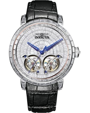 Invicta Objet D Art 69459 Herenhorloge - Automatisch Uurwerk - Roestvrij Staal met Zilveren Wijzerplaat - 45 mm