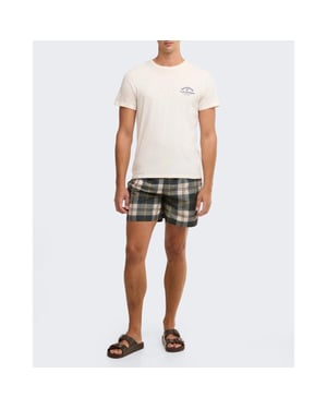 Barbour Heren staple tartan swim short bodywarmer