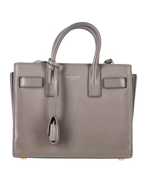 Saint Laurent Nano Sac de Jour-väska i grått läder
