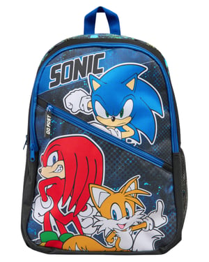 Sonic Childrens Backpack Splatter Sports Backpack Zip Fastening black multi