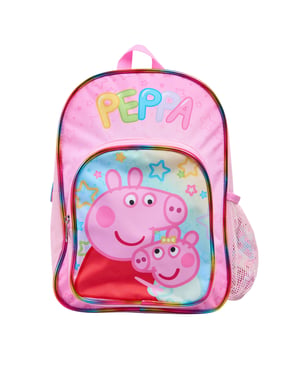 Peppa Pig Childrens Backpack Star Backpack Zip Fastening pink multi