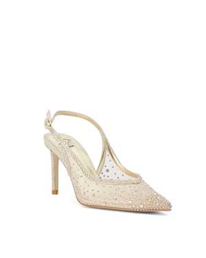 Dune Ladies Cypress - Embellished Slingback Court Shoes