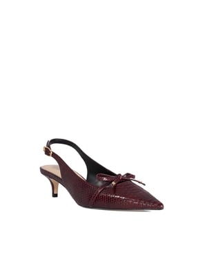 Dune Ladies Cassie - Bow-Detail Slingback Court Shoes