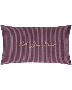 Furn Pick Your Poison Velvet Halloween Cushion Cover