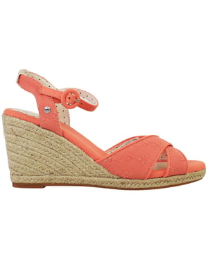 Pepe Jeans Shark Ret Womens Orange Wedges