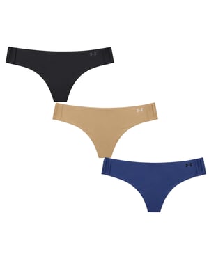 Under Armour 3-Pack Pure Stretch Womens Multicolour Thong