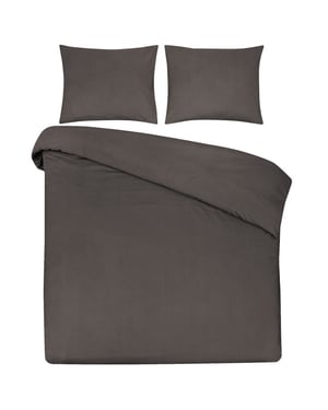 DoubleDry Dekbedovertrek 100% natuurlijk katoen tweepersoons 200x200/220 cm +