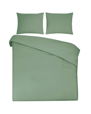 DoubleDry Dekbedovertrek 100% natuurlijk katoen tweepersoons 200x200/220 cm +