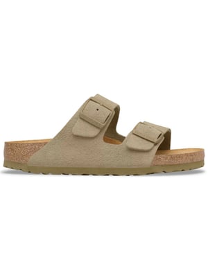 Birkenstock Arizona suède faded smal voetbed unisex slipper