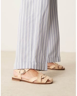 ASOS DESIGN Mirage slim fiskarsko i naturlig väv
