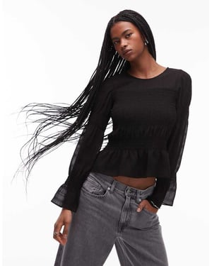 Allsaints pamela top in black