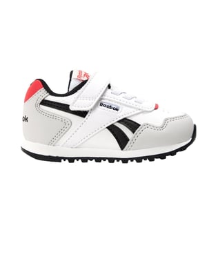Reebok Glide-träningsskor för pojkar med elastiska remmar (Vit)