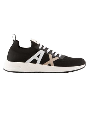 Armani Exchange Herrskor med logotyp (Svart/vit)