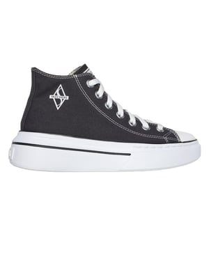 Skechers Vrouwen/dames Lace Up Trainers (Zwart, Wit)