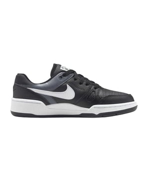 Nike Full Force-leren schoenen voor kinderen (Zwart, Wit)