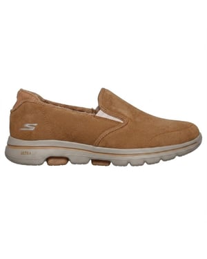 Skechers Gowalk-sneakers van suède voor dames (Kastanje)