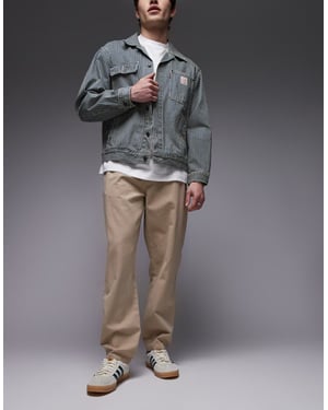 Topman essentiella baggy tvättade byxor i sten