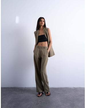 Topshop tvill raka benbyxor i svamp