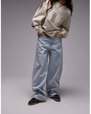 Topshop Gilmore lågt hängande boyfriend-jeans i sunshine bleach