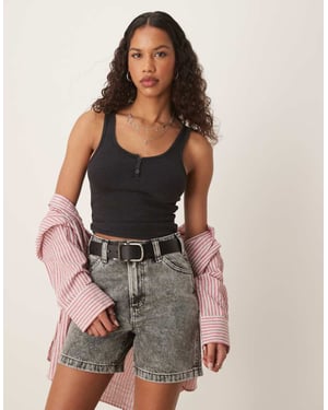 Dickies snickarregular fit denim shorts i tvättad ljusgrå