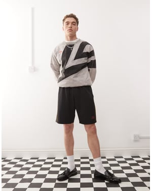 Umbro panelerade meshshorts i svart