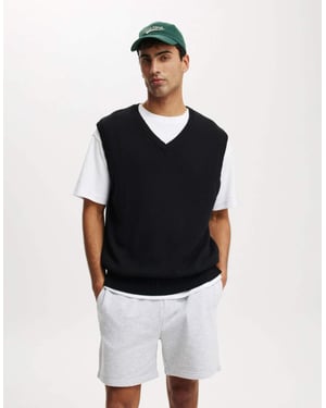 Cotton On bomull everyday fleece shorts i grå melange
