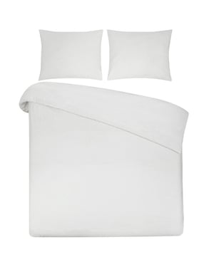 DoubleDry Dekbedovertrek 100% natuurlijk katoen lits jumeaux 240x200/220 cm +