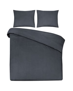 DoubleDry Dekbedovertrek 100% natuurlijk katoen tweepersoons 200x200/220 cm +
