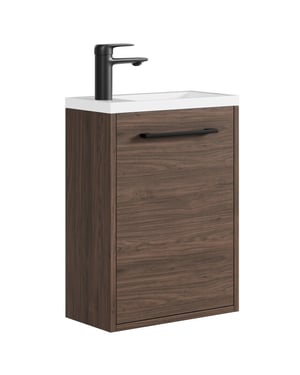 Badplaats Toiletmeubel florence 40 x 22 cm – bruin – fonteinmeubel met