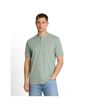 Tom Tailor Stand up collar two tone polo
