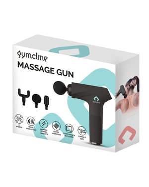 Gymcline Compact Deep Tissue Massage Gun With Rechargeable Battery