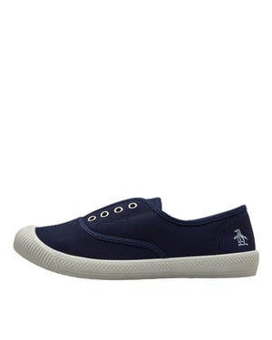 Penguin Anita Canvas Dames Navy Pumps