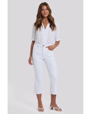 Monica Kick Flare Cropped Jeans Met Hoge Taille