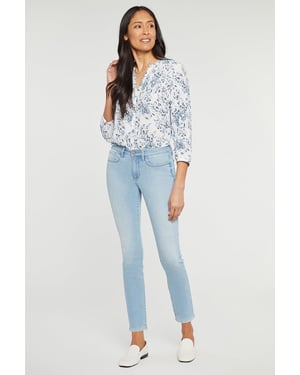 Alina Strakke Jeans Lichtblauw Premium Denim