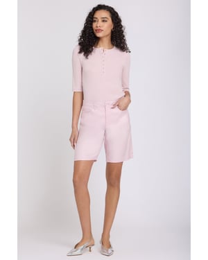 5-Pocket Bermuda Shorts In Stretch Linnen