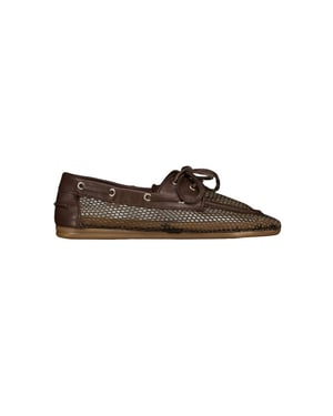 Posa Pw111 loafers boat loafer mesh leather