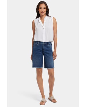 Lilly Denim Shorts Met Rafelige Zooms