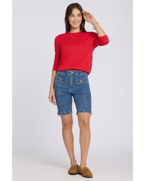 Ella Denim Shorts met Hoge Taille