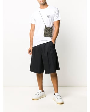 Anagram Embroidered Logo T-Shirt in White