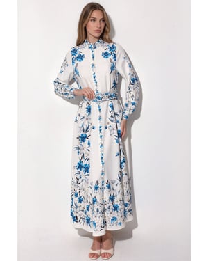 Floral Taille Maxi Hemdjurk