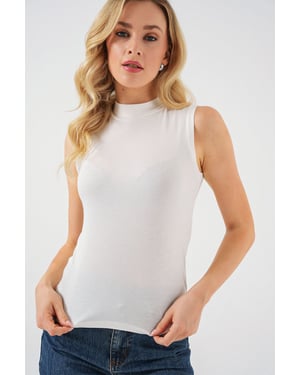 Fitted halvpolokragad bodysuit