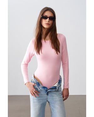 Tight Fit Båthals Bodysuit
