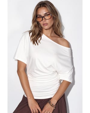 Båtringad Jersey Blus