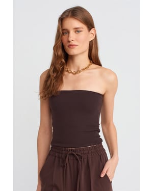 Strapless Bodycon Bandeau Blouse
