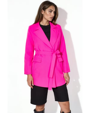 Kort bälte med sjalkrage-blazer