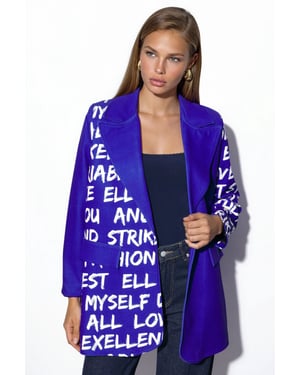 Overmaat Crêpe Blazer Jas
