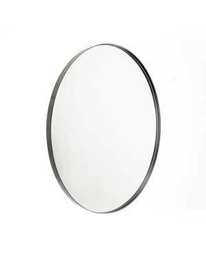 House Vitamin Spiegel wandspiegel rond Ø80 cm –metalen rand zwart